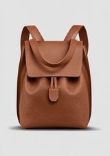 Sac à dos Ysé ENVOL camel — vue de face #Couleur_Camel