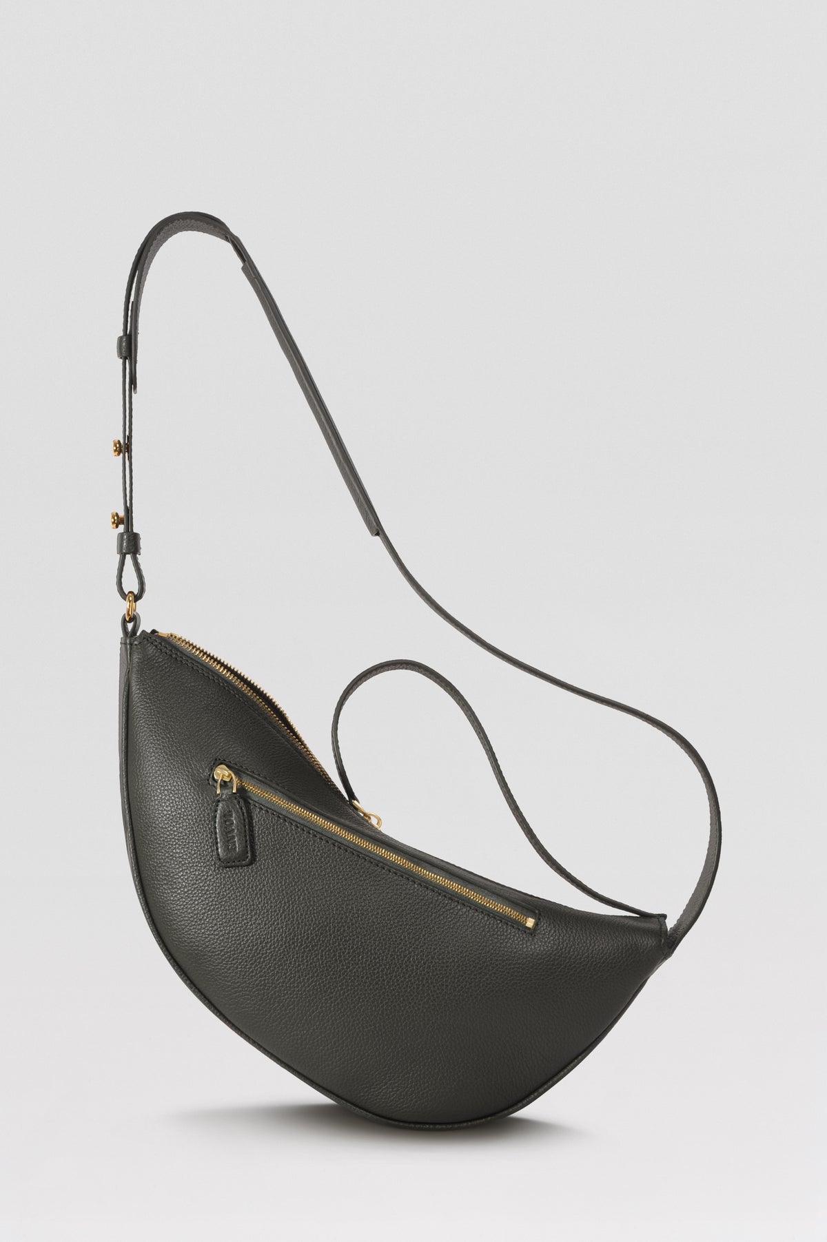 Sac banane Thelma ENVOL vert anglais — vue de face fermé #Couleur_Vert Anglais
