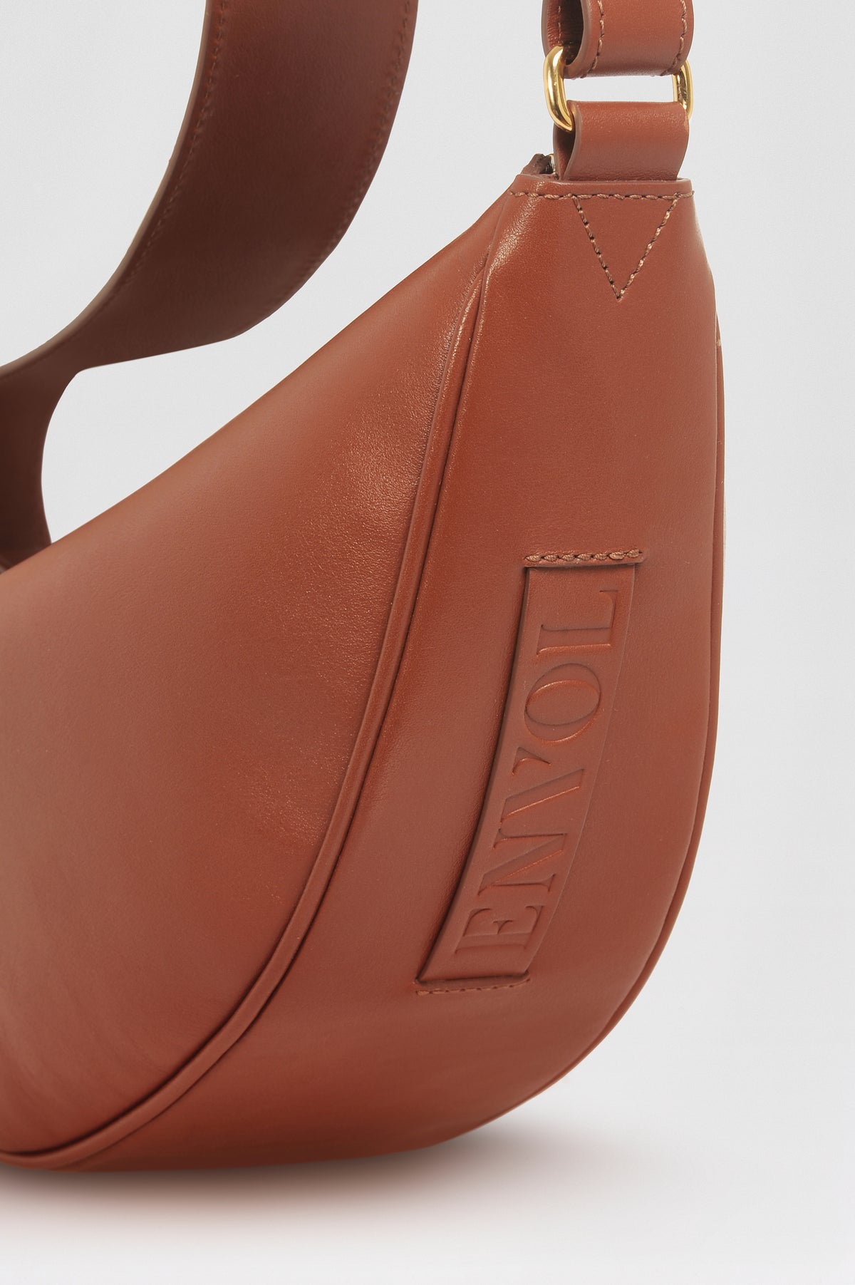 Sac banane Thelma ENVOL terracotta — détail poche arrière #Couleur_Terracotta