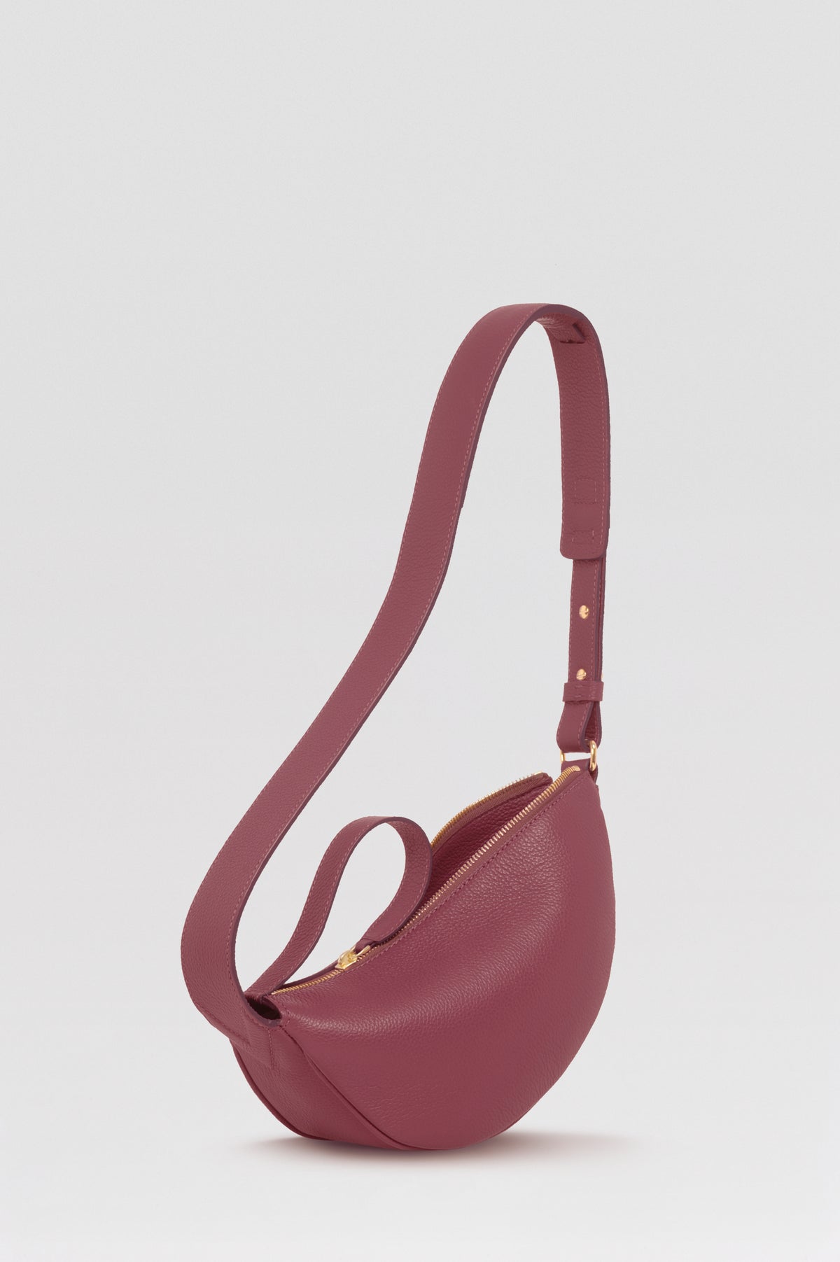 Mini sac banane Lou ENVOL bois de rose — vue de face ouvert #Couleur_Bois de Rose