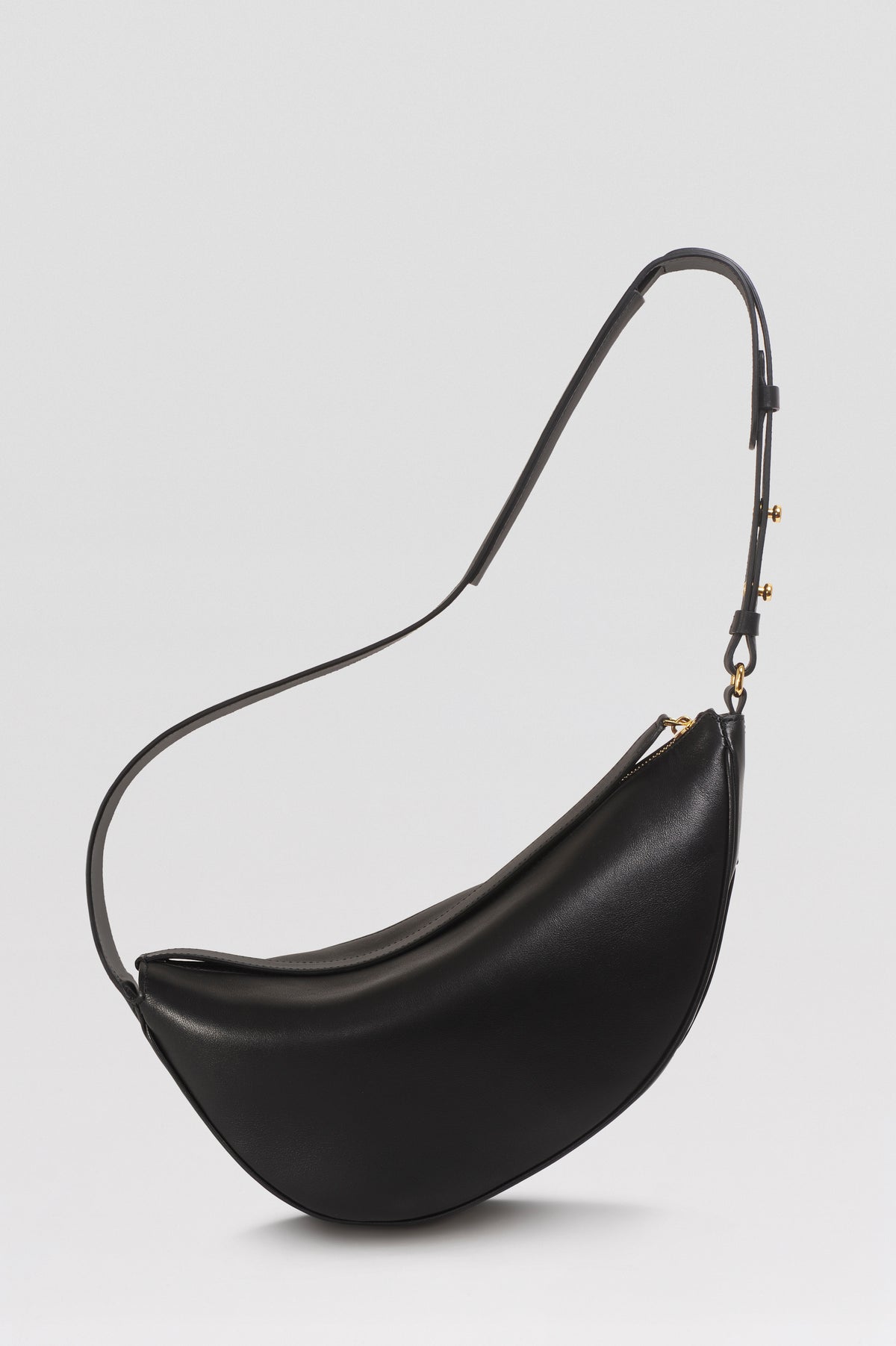 Sac banane Thelma ENVOL noir — vue de face fermé #Couleur_Noir