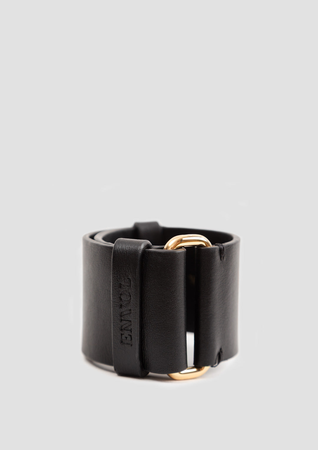 Bracelet manchette Ava ENVOL noir — vue de profil #Couleur_Noir