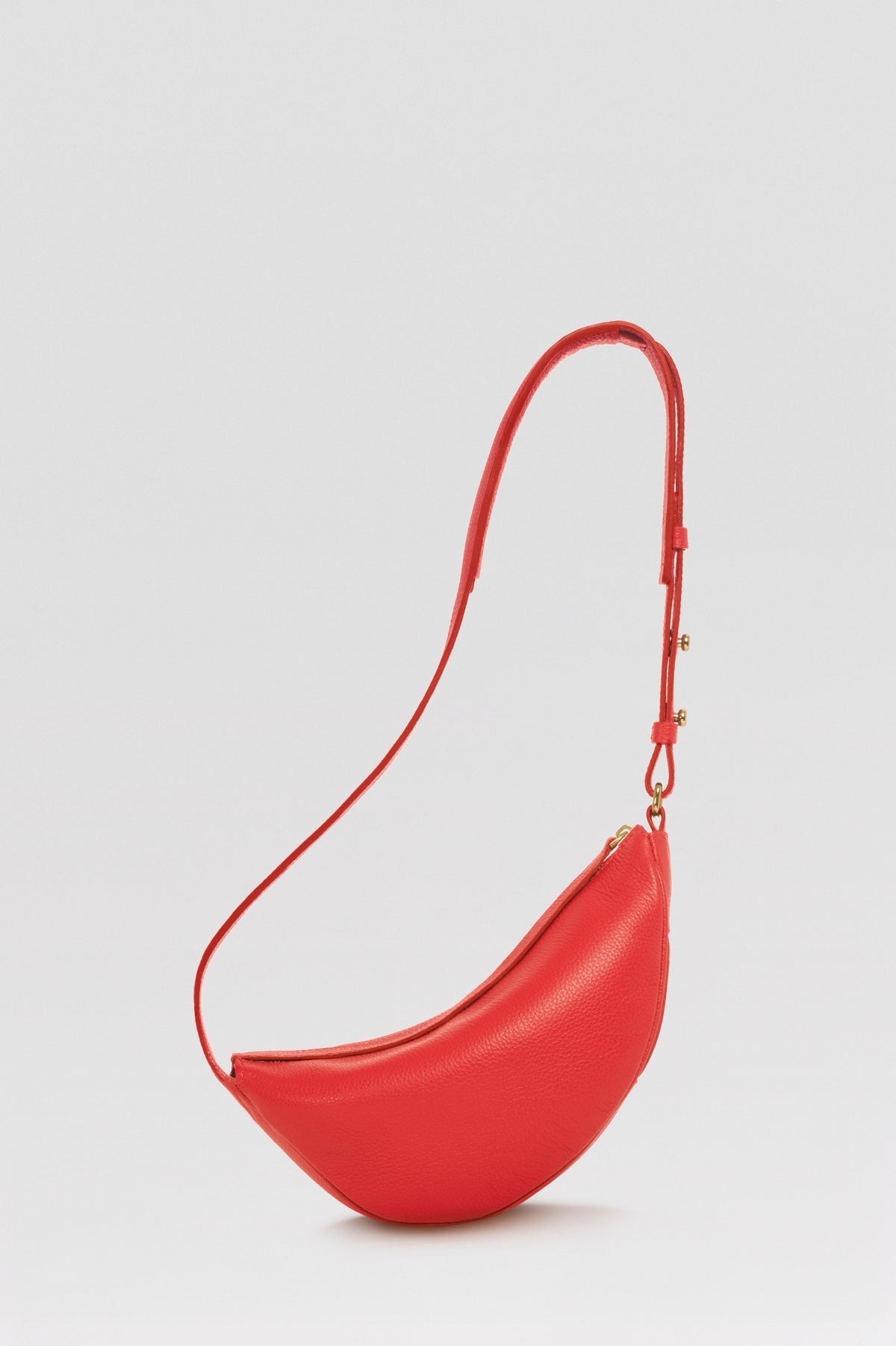 Mini sac banane Lou ENVOL rose corail — vue de face fermé #Couleur_Rose Corail