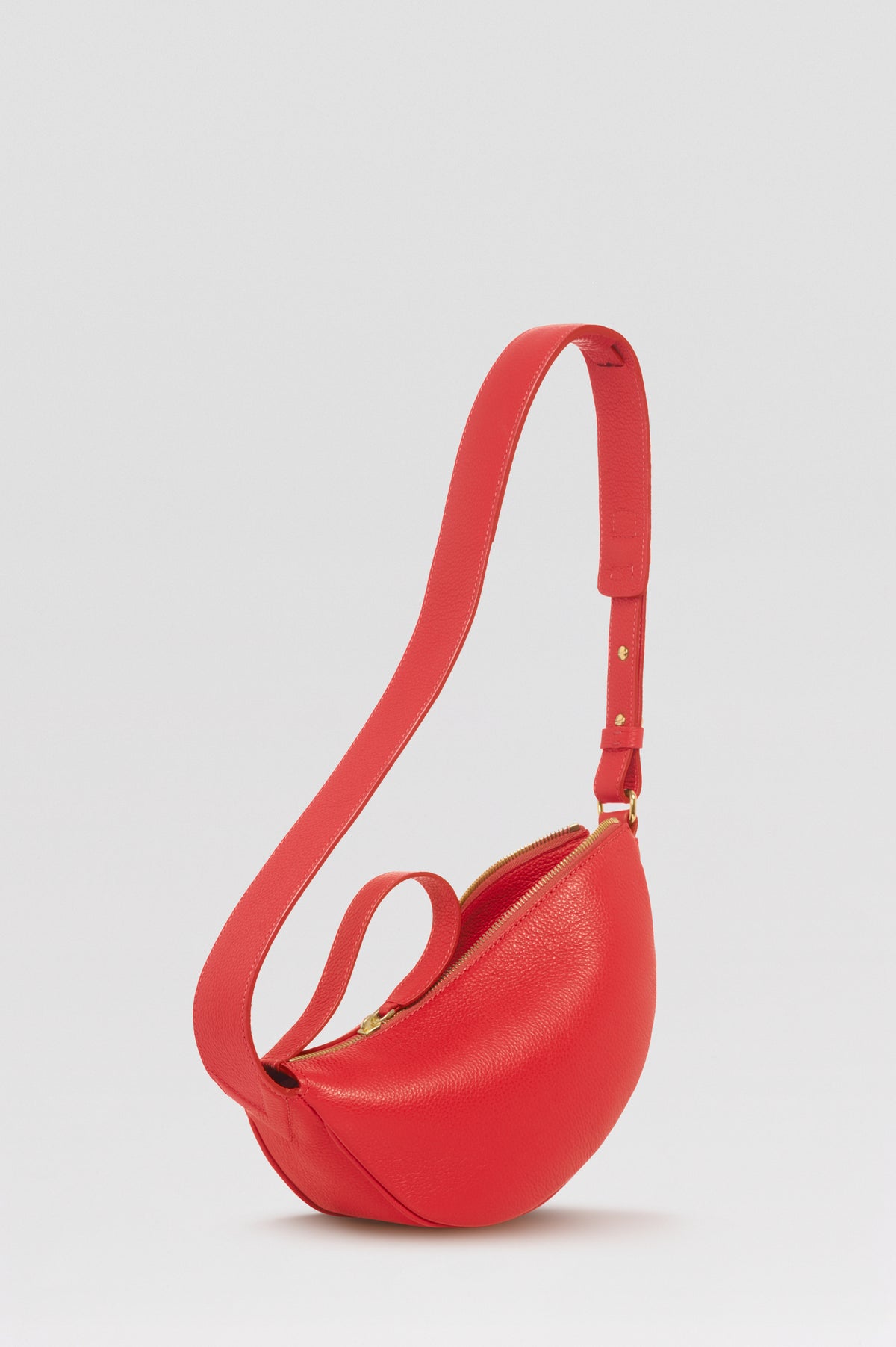 Mini sac banane Lou ENVOL rose corail — vue de face ouvert #Couleur_Rose Corail