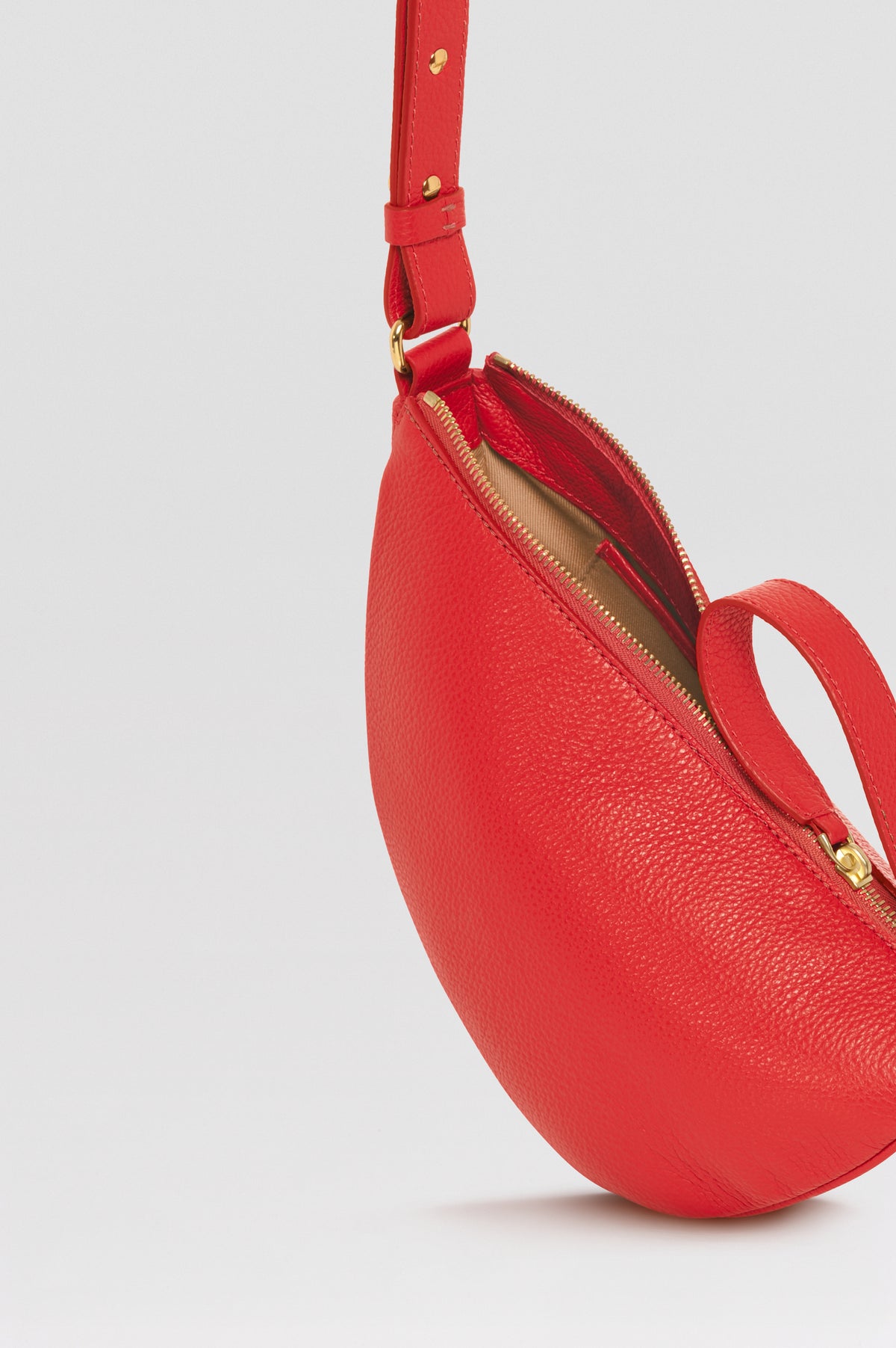 Mini sac banane Lou ENVOL rose corail — détail poche arrière #Couleur_Rose Corail