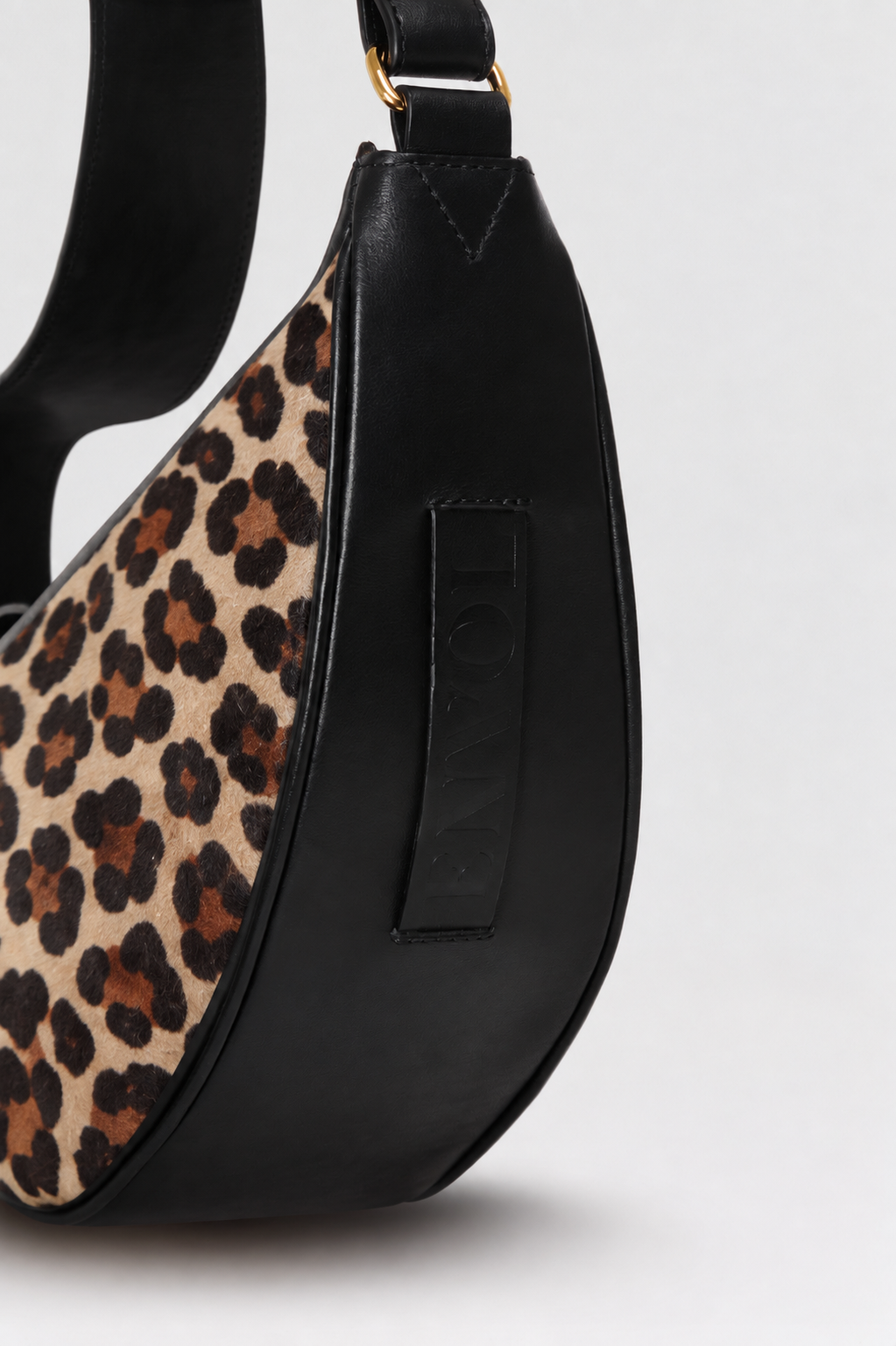Sac banane Thelma ENVOL imprimé léopard — détail poche #Couleur_Léopard