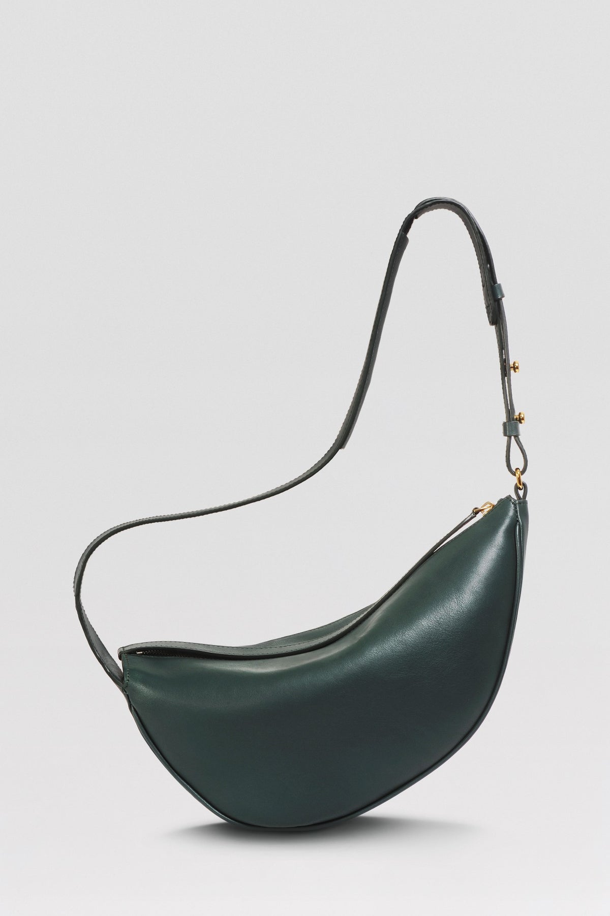 Sac banane Thelma ENVOL vert sapin — vue de face fermé #Couleur_Vert Sapin